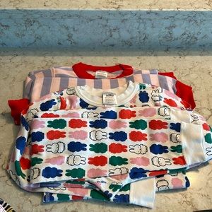 Hanna Andersson long sleeve/pant pajamas, Size 8